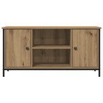 Meuble TV vidaXL Artisan Chêne 100x40x50 cm Bois d'ingénierie et Acier