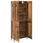 vidaXL Haut Armoire 2 Pièces Bois Ancien Bois d'ingénierie