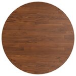 vidaXL Table de bar marron foncé Ø60x89 5 cm bois massif de chêne