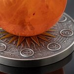 Pièce de monnaie en Argent 10 Cedis g 62.2 (2 oz) Millésime 2025 Solar System SUN