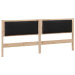 vidaXL Tête de lit Autre Marron 200 cm Bois massif en pin