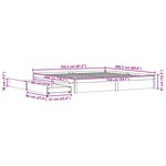 vidaXL Cadre de lit Cire marron 150 x 200 cm Bois de Pin Massif