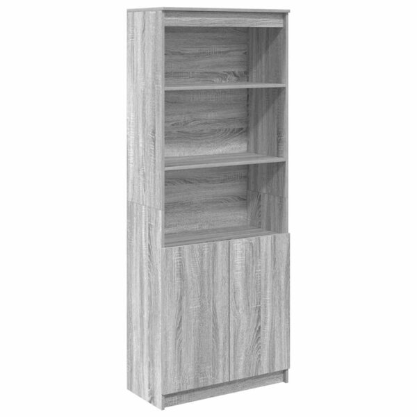 vidaXL Buffet haut sonoma gris 70x35x180 cm bois d'ingénierie