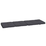 vidaXL Coussins de chaise longue lot de 2 anthracite tissu oxford