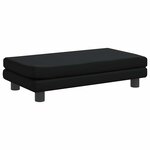 vidaXL Canapé avec repose-pied pour enfants noir 100x50x30 cm