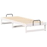vidaXL Cadre de lit Blanc 80 x 200 cm Pin massif