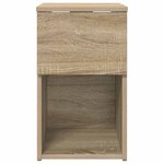 vidaXL Armoire de lit 2 Pièces Chêne Sonoma 29 x 31 5 x 49 cm