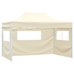 vidaXL Tente de fête 280 x 410 x 315 cm Crème Tissu Oxford