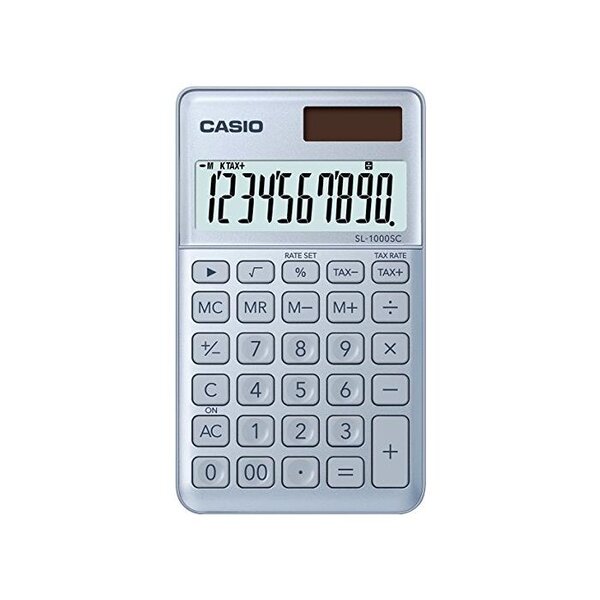 Calculatrice SL-1000SC-BU bleu CASIO