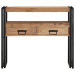 vidaXL Table console Marron 90 x 33 x 75 cm Bois d'acacia massif