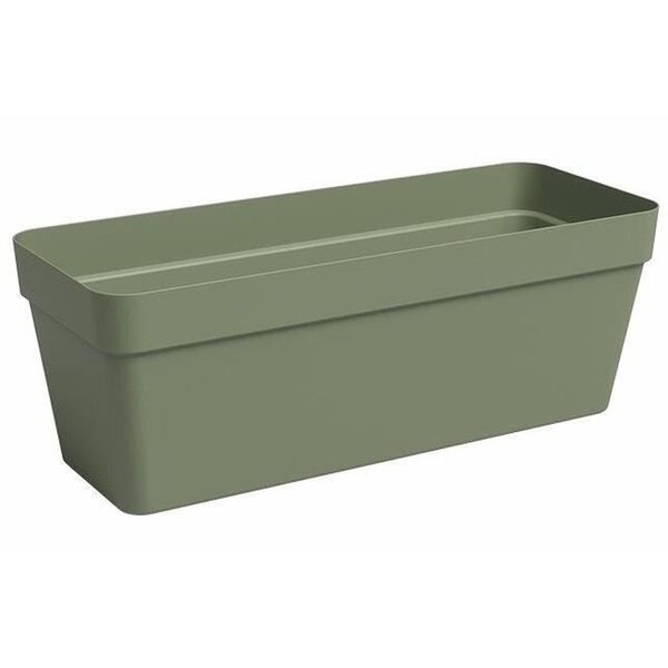 Jardinière plastique rectangulaire vert cendre - 49 9 x 20 x hauteur 18 1 cm