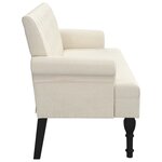 vidaXL Banc avec dossier 120x62x75 5 cm lin