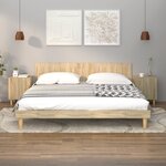 vidaXL Table de chevet Chêne sonoma Bois d'ingénierie