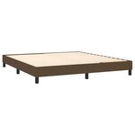 vidaXL Sommier à lattes de lit avec matelas Marron foncé 160x200 cm