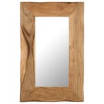 vidaXL Miroir cosmétique 50x80 cm Bois solide d'acacia