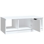 vidaXL Table basse blanc 102x50x36 cm bois d'ingénierie