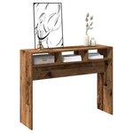vidaXL Table console vieux bois 105x30x80 cm bois d'ingénierie