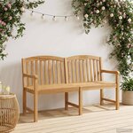 vidaXL Banc en Bois Sculpté en Rose 179 5 x 61 x 90 cm Naturel