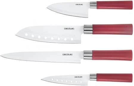 SET 4 COUTEAUX REVETEMENT CERAMIC BLANC V1700111