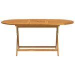 vidaXL Table pliable de jardin 160x85x75 cm Bois d'eucalyptus massif
