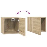 vidaXL Ensemble de meubles TV 8 Pièces Chêne sonoma Bois d'ingénierie