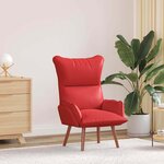 vidaXL Fauteuil relaxant Rouge 69 x 74 x 93 cm Faux cuir