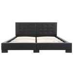 vidaXL Cadre de lit sans matelas en similicuir noir 200 x 160 cm