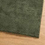 vidaXL Tapis HUARTE à poils courts doux lavable vert forêt 120x120 cm