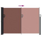 vidaXL Auvent latéral rétractable marron 140x300 cm