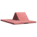 vidaXL Canapé-lit pliable 140 x 67 x 15 cm Rose