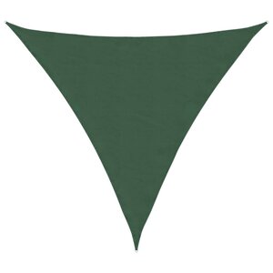 vidaXL Voile parasol tissu oxford triangulaire 6x6x6 m vert foncé