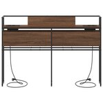 vidaXL Tête de lit de rangement Chêne marron 150 cm Bois d'ingénierie