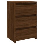 vidaXL Table de chevet Chêne marron 40x35x62 5 cm Bois d'ingénierie