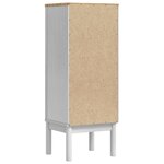 vidaXL Armoire de salle de bain avec porte FLORO Blanc 35 x 30 x 90 cm