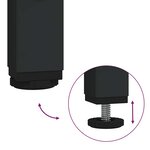 Set de meubles pour la salle de bain 2 pièces en bois d'ingénierie chêne noir