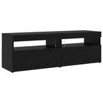 vidaXL Ensemble meuble TV 3 Pièces Chêne noir 240 x 35 x 40 cm