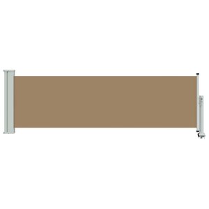 vidaXL Auvent latéral 100  polyester fer acier