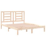 vidaXL Cadre de lit Bois de pin massif 160x200 cm