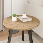 vidaXL Plateau de table chêne artisanal 50 x 50 x 1.5 cm