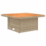 vidaXL Ensembles de meubles 7 Pièces Beige et Gris clair Rotin PE