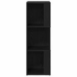 vidaXL Étagères d'angle Chêne noir 33 x 33 x 100 cm Bois d'ingénierie