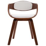 vidaXL Chaises à manger lot de 4 bois courbé et similicuir