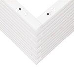 vidaXL Jardinière blanc 60x60x46 cm bois de pin massif