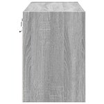 vidaXL Meuble TV mural avec lumières LED sonoma gris 80x31x45 cm