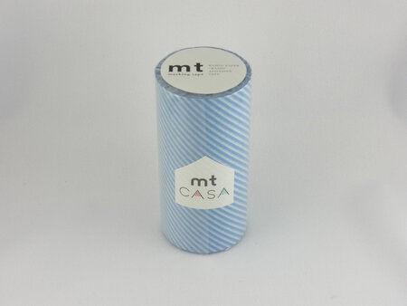 Masking Tape MT Casa 10 cm Rayé stripe light blue