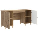 vidaXL Bureau Chêne artisanal 142 5 x 50 x 75 cm Bois d'ingénierie