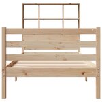 vidaXL Lit bibliothèque sans matelas 90x200 cm bois de pin massif