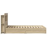 vidaXL Cadre de lit avec rangement Chêne Sonoma 90 x 190 cm
