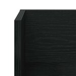 vidaXL Étagères murales 2 Pièces noir 100x16 5x16 5 cm bois d'ingénierie