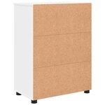 vidaXL Cabinet de salle de bain avec stockage Blanc 60 x 35 x 80 cm